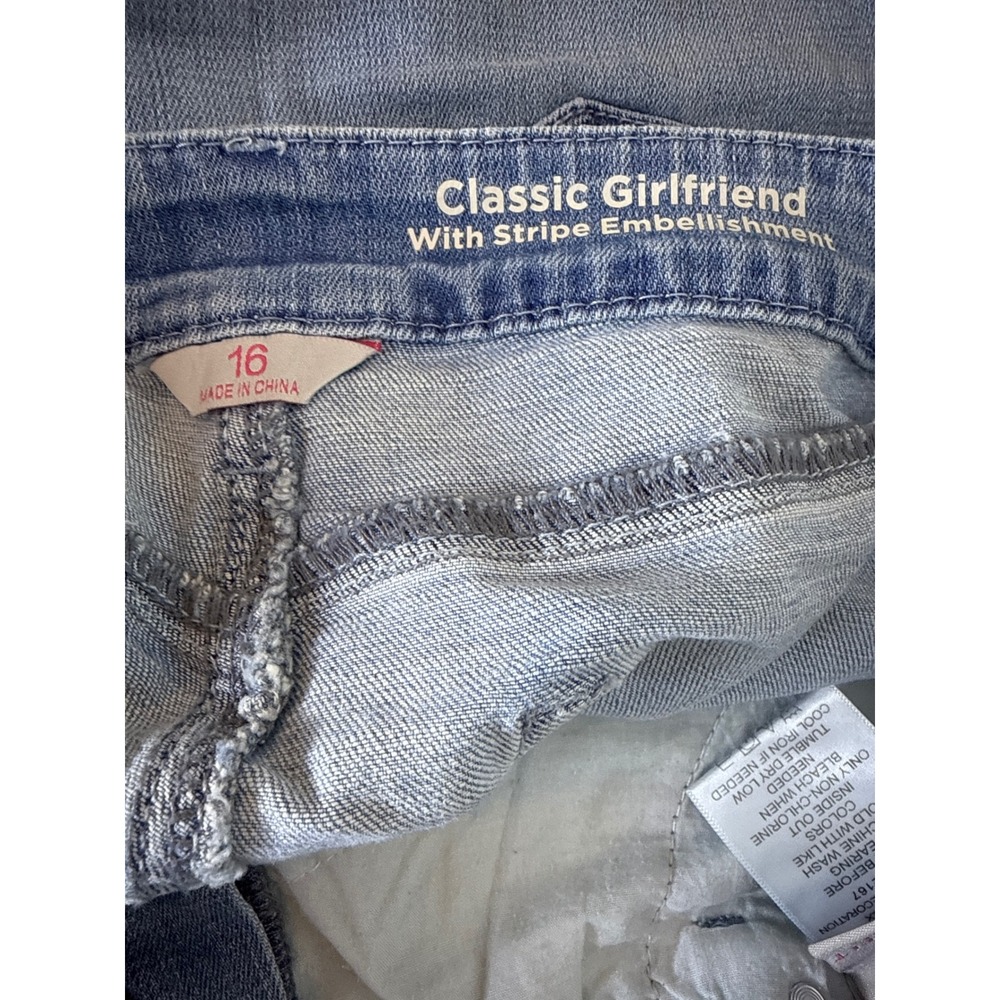 Laurie Felt Embellished Beaded Girlfriend Jeans Denim Pants Women's Plus Size 16 - Picture 11 of 12